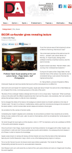 ISCOR co-founder gives revealing lecture