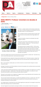 SDSU Month: Professor remembers six decades at SDSU