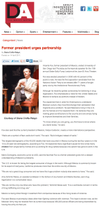 Former president urges partnership