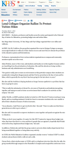 Local Colleges Organize Rallies To Protest Tuition Hikes