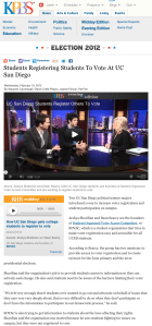 Students Registering Students To Vote At UC San Diego Students Registering Students To Vote At UC San Diego